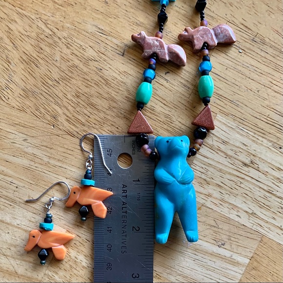 Colorful Animal Fetish Necklace Set - Picture 13 of 16